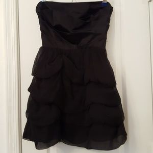 Bebe tiered black cocktail dress